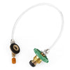 Outdoor Burner Double Side Gas Tube Valve Refill Adapter