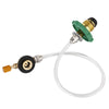 Outdoor Burner Double Side Gas Tube Valve Refill Adapter