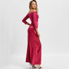 Off The Shoulder Draped Maxi Evening Dress