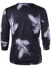 Abstract Print V Neck T-shirt