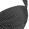 Polka Dot Halter Padded Plus Size Push Up Tankini Swimsuit