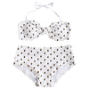 Scallop Trim Printed Bikini Set