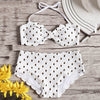Scallop Trim Printed Bikini Set