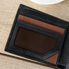 SMARTLB Men Genuine Leather Short Bluetooth Anti Lost / Theft Selfie Smart Wallet