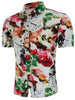Chinese Landscape Painting Print Short Sleeve Shirt