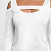 Front Cut Out Cold Shoulder T-shirt