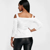 Front Cut Out Cold Shoulder T-shirt