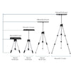 Joyhero V3 Portable Projector Tripod Stand with Adjustable Height
