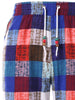 Checkered Sweatpants with Drawstring