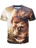 Lion Printed Short Sleeve T-shirt