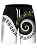 Piano Key Printed Sleeveless Hoodies Tank Top and Shorts