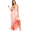 Long Flounce Wrap Cover Up Dress