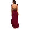Long Flounce Wrap Cover Up Dress