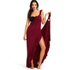 Long Flounce Wrap Cover Up Dress