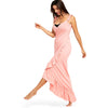 Long Flounce Wrap Cover Up Dress