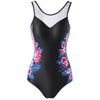 Flower Print One-piece Swimwear