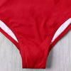 Color Block Shelf Bra One-piece Swimsuit