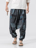 Vintage Floral Panel Pattern Jogger Pants