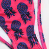 Pineapple Print Frilled Trim Bikini