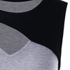 Two Tone Cutout Asymmetric Tank Top