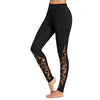 Sheer Lace Insert Fitted Pants
