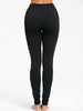 Sheer Lace Insert Fitted Pants