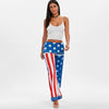 High Waisted American Flag Wide Leg Pants