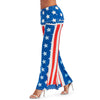 High Waisted American Flag Wide Leg Pants