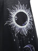 Print Lace Panel Racerback Tank Top