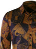 Long Sleeves Tribal Print Shirt