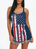 Cut Out Back American Flag Tank Top