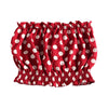 Strapless Polka Dot Print Ruffle Drawstring Women Crop Top
