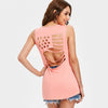 American Flag Back Sleeveless T-shirt
