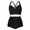 Womens High Waist Swimsuit Plus Size Swimwear Beach Bikini Set Bathing Suit New