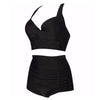 Womens High Waist Swimsuit Plus Size Swimwear Beach Bikini Set Bathing Suit New