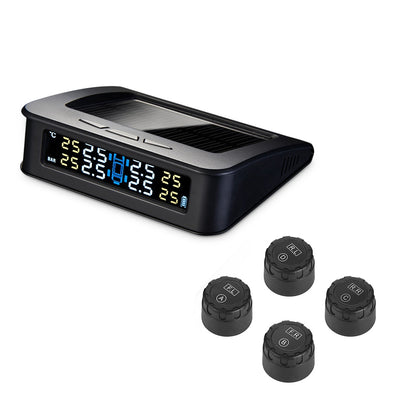 ZEEPIN C220 Car Solar Powered TPMS 4 External Sensors