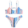 Striped Thong Bikini Set