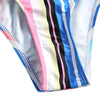Striped Thong Bikini Set