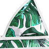 High Waisted Leaves Print Bikini