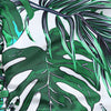 High Waisted Leaves Print Bikini