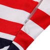Lady Stripe Vintage Flag V-neck Ball Gown Sleeveless Dress