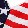 Lady Stripe Vintage Flag V-neck Ball Gown Sleeveless Dress
