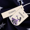 Lady Stripe Vintage Flag V-neck Ball Gown Sleeveless Dress