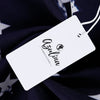 Lady Stripe Vintage Flag V-neck Ball Gown Sleeveless Dress