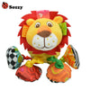 SOZZY Animal Shape Pull Shock Lathe Hanging Rattle Plush Toy