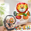 SOZZY Animal Shape Pull Shock Lathe Hanging Rattle Plush Toy