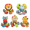 SOZZY Animal Shape Pull Shock Lathe Hanging Rattle Plush Toy