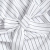 Trendy Women Vertical Stripe Bow Tie Strap Dress