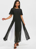 Hit Color See Thru Dress