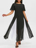Hit Color See Thru Dress